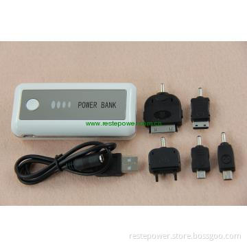 5200mAh power bank for iphone with LED torch